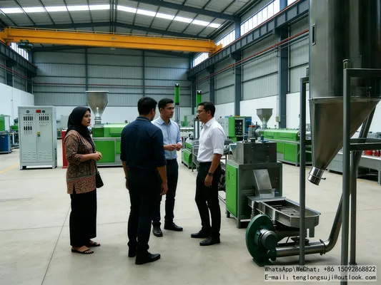 Turkey Istanbul, Municipal Plastic Waste, Space-Saving Plastic granulator Success Case