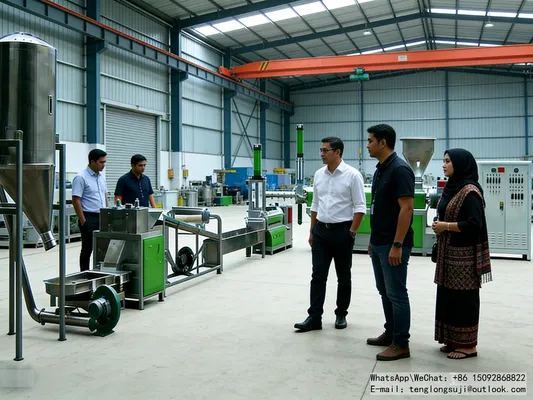 Vietnam Hanoi, PP/PE Packaging Waste Energy-Saving Plastic granulator Successful Case