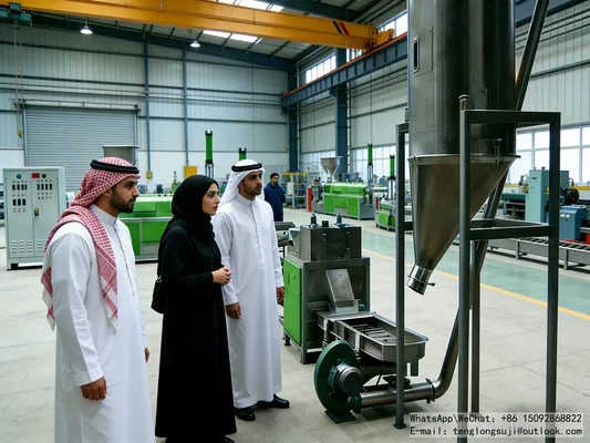 Cambodia Sihanoukville, PP/PE Packaging Waste Energy-Saving Plastic granulator Successful Case