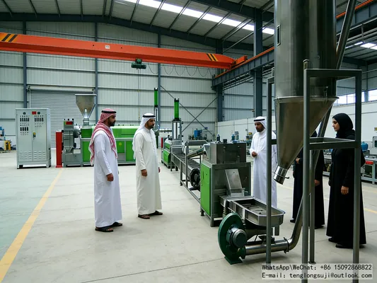 Cambodia Sihanoukville, Food Packaging Plastic Waste Eco-Friendly Plastic Recycling Machine Successful Case