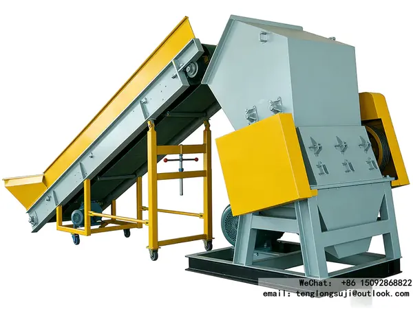 Trituradora de Botellas de Plástico Modelo 800 | Versión Comercial Mediana, Rodillo de Alimentación Forzada Reforzado, Capacidad de Producción 800-1500kg/h