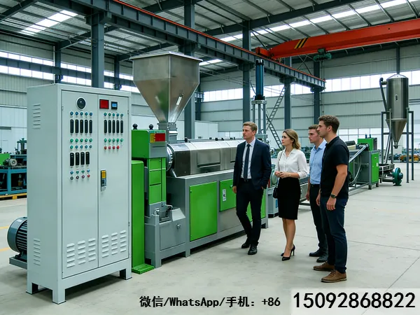 Granulateur de recyclage de déchets post-industriels – Système robuste pour usines de fabrication à grande échelle (400‑800 kg/h) Granulateur de recyclage de déchets post-industriels – Système robuste pour usines de fabrication à grande échelle (400‑800 kg/h)