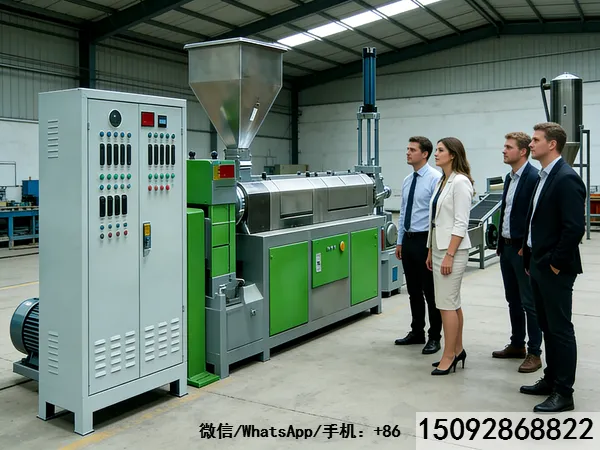 ligne de recyclage de déchets industriels plastiques