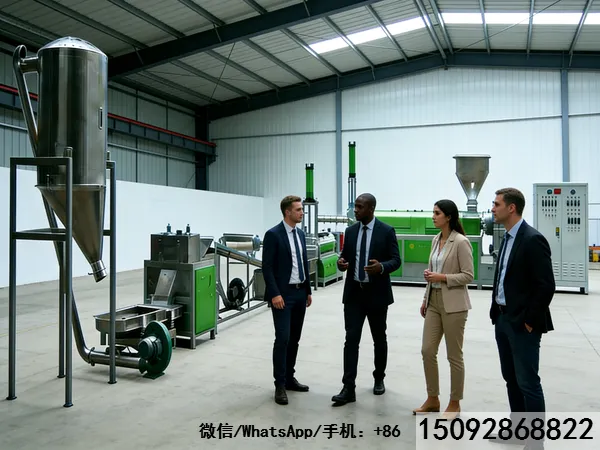 Granulateur plastique à double étage haute capacité certifié CE pour PP/PE