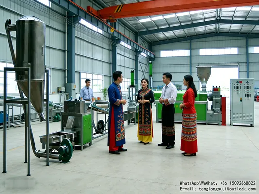 Post-industrial Scrap Recycling Granulator – Heavy-Duty System for Large-Scale Manufacturing Plants (400-800kg/h)
