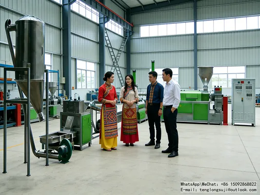Post-consumer Plastic Recycling Granulator – Compact Automatic System for Home & Small Businesses (50-150kg/h)