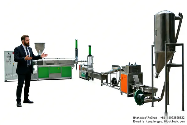 Da Nang City Industrial Plastic Scrap 450kg/h plastic pelletizing machine  Success Case