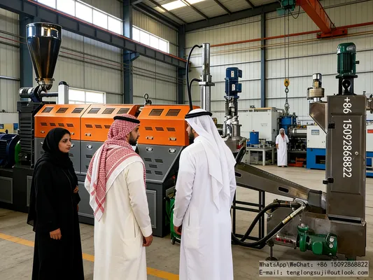 Plastic Recycling Machine – Industrial Full-Automatic Double-Stage Granulating System for High-Volume PP/PE Waste (CE Certified)