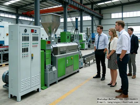 PET Recycling Machine (PETG-1200) – High-Capacity PET Granulator with Double-Stage Extrusion for Bottles & Fiber Waste