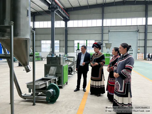 Village Head of Meixian District, Meizhou Leads the Way to Prosperity, Large-Scale Woven Bag Granulator Drives Villagers to a Well-off Life Through Environmental Protection