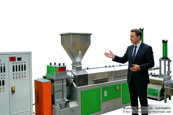 Ho Chi Minh City Textile Plastic Waste 320kg/hplastic pelletizing machine  Success Case