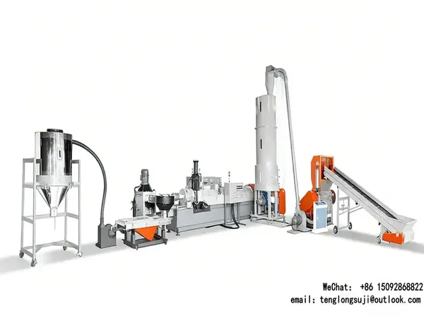 Philippines Valenzuela, LDPE Film Waste plastic pelletizing machine, Low-Noise Successful Case