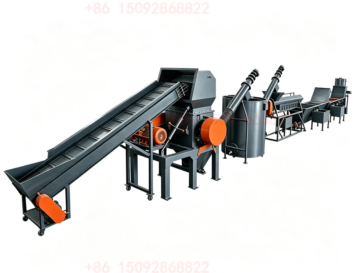  Fully Automatic Plastic Bucket & Bottle Rigid Plastic Recycling Washing Equipment – HDPE PP Rigid Material Recycling and Washing Production Line