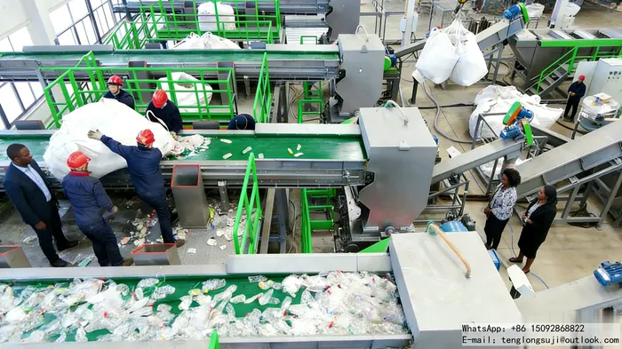 Customized HDPE PP Rigid Material Recycling and Washing Production Line Realizes Efficient Purification of Mixed Plastic Bottle and Bucket Materials