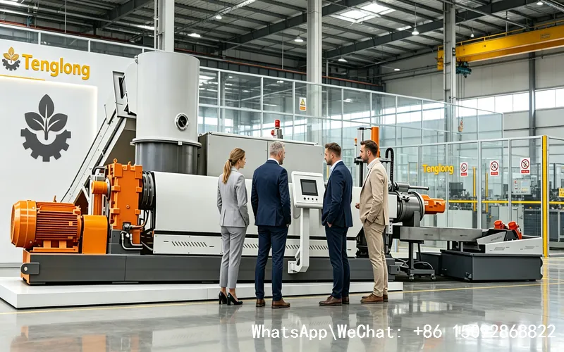 Línea integrada de limpieza y granulación de plástico residual automática de alta configuración Máquina de granulación de plástico Modelo 210